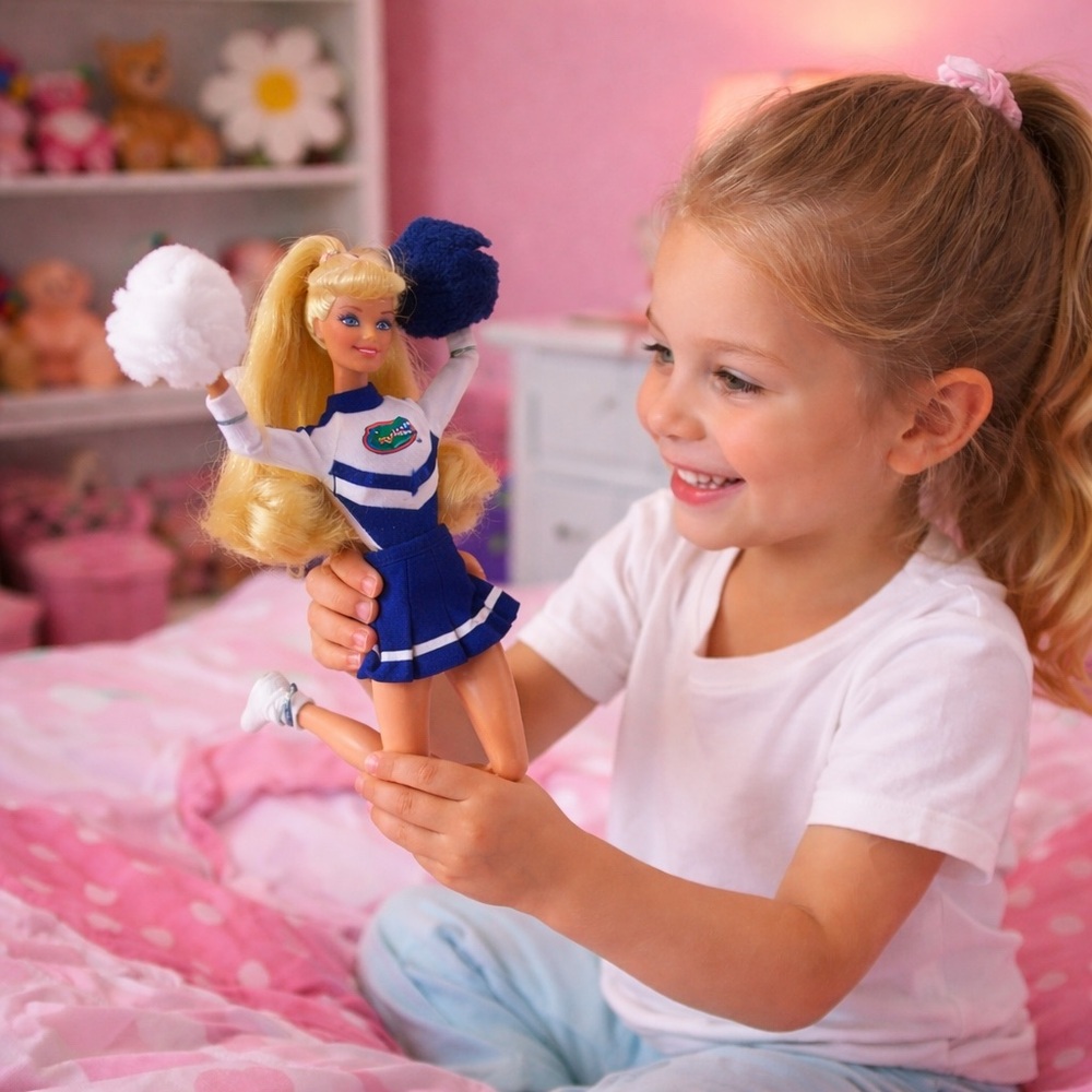 1996 VINTAGE BARBIE UNIVERSITY OF FLORIDA GATORS CHEERLEADER DOLL 17700 NIB - Picture 1 of 14